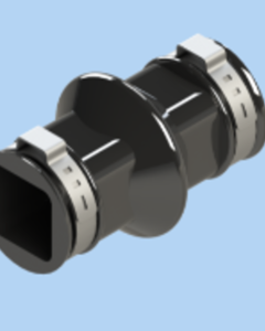 EXPANSION CONNECTOR W/2 CRIMP RINGS,STANDARD PIPE 22MM X 22M